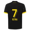 2023 24 Hazard Mens Soccer Jerseys Cup Jersey Reus Haaland Brandt Kamara Hummels Home Yellow Away Away 3rd Special Edition Football Shirt Kort ärm Vuxna uniformer