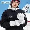 Лыжные перчатки COPOZZ Зимние Hipora Diaphragm Thinsulate Сноуборд Термальность Теплый Сенсорный экран Лыжи Мужчины Женщины 230909