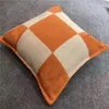 Letter Designer Pillow Bedding Home Room Decor Cumows Couch Stol Soffa Orange Car Thick Cashmere Cushion Multisize Men Women C262F