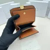 23076 billetera de diseñador para tarjetas y monedas, billetera de mujer famosa, billetera de cuero, clip para tarjeta, billetera para monedas, caja de regalo gratis, envío gratis