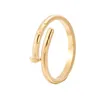 Designer Nail Ring Luxury Jewelry Midi Rings For Women Titanium Steel Alloy Gold-Plated Process Fashion Accessories Never Fade Not267w