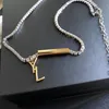 2022 Luxury Fashion Necklace Designer Jewelry Party Diamond Pendant Rose Gold Neckor for Women Jewellery Charm Gift215J