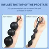 Giocattoli del sesso Massaggiatore Palline anali gonfiabili Palline in silicone Butt Plug espandibili per giocattoli del sesso Uomini gay Dilatatore dell'ano Articoli intimi