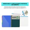 Portablocco per allattamento con blocco note foderato ricaricabile per dimensioni (11,5X8,5 pollici) 5 divisori extra colorati 10 tasche C