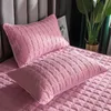 Pillow Case 48x74 Soft AntiMite Quilting Process Pillowcase Solid Quilted Cotton Bedroom Home Decoration Cover White Blue Pink Beige 230909