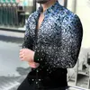 Casual overhemden voor heren Luxe nieuwe mode Herenoverhemd Single Breasted overhemd Casual bloemenpatroon Tops met lange mouwen Herenkleding Overhemden en blouses T230910