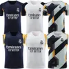 22 23 24 Hommes Real Madrids Survêtement Maillot de Football Polo Ensemble Adulte Formation Maillots de Football 2023 2024 Débardeur à Manches Courtes pour Hommes