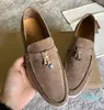 r Walk Charms suede loafers Moccasins Apricot Genuine leather men casual slip on flats women Luxury Designers flat Dress shoe factory footwear