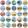 50pcs middle east scenic spots and historic sites creative cartoon stickers PVC skateboard diy waterproof decoration