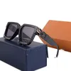 2023 Luxus MILLIONAIRE 96008 Sonnenbrille für Männer Vollformat Vintage Designer-Brillen-Sonnenbrille für Frauen Shiny Gold Logo Hot mit Box