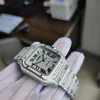 40mm Top qualità Nuovissimo orologio da uomo bracciale romano arabo creatore di ore Diamanti quadrante automatico orologio da polso da uomo in acciaio inossidabile diamante I290Q