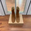 패션 gianvito rossi boots 디자이너 발목 부츠 여자 청키 한 힐 부츠 양치기 가죽 부트 티 여성 웨딩 파티 부츠 송아지 가죽 오토바이 부츠