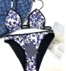 Designer Biquíni Biquíni Top Mulheres Bikinis Conjunto Sexy Clear Strap Swimsuit Stars Shape Ladies Terno de banho Fashion Beach Roupos de praia