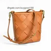 Mini Jodie Abottegas Classic Vneta Intreciato Designer Tote Vegetabiliska garvade Cowhide Woven Bag äkta läder axel crossbody kvinnors handgjorda