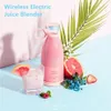 Liquidificador portátil para viagem, 350ml, sem fio, recarregável, mini espremedor usb, copo, misturador de frutas, garrafa, smoothie ctor 2211051752