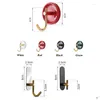 Hooks Rails Ins Ceramic Wall Decor Hook Punching- Door Key Cloth Tow Hanger Hanger Robe Holder Rust-Profow Organizer Rack Drop Delive Dhoy8