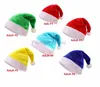 Décorations de fête de Noël Chapeaux courts en peluche de Noël Chapeaux de Noël pour adultes et enfants Casquette de Noël par Ocean-shipping P77