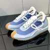 Flow Runner Sneakers Designer męskie buty damskie w nylonowej zamszowej trampce miękki sportowy sport Ruuning klasyczny but o najwyższej jakości rozmiar 35-45 W12