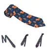 Bow Ties gran träd slipsar män avslappnad polyester 8 cm bred söt djurhals slips för män tillbehör gravatas företag
