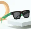 Óculos de sol Esportes ao ar livre óculos de sol para homens e mulheres óculos de sol de designer de luxo óculos de sol da moda óculos de sol vintage verde carta lateral