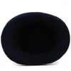 Berets Men Women Oval Top Classical Wool Bowler Hat Rol Cap Cap Sunhat Party Street Style Regulowany rozmiar US 7 1/8-7 3/8 UK M-L