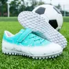 Çocuklar karşıtı futbol ayakkabıları genç kızlar erkekler çim futbol botları çocuklar profesyonel antrenman ayakkabıları düşük üst