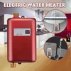 Electric Water Heater Instant Tankless Water Heaters 110V 220V 3 8KW Temperature display Heating Shower Universal 3800W Home & Gar1774