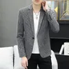 Men's Suits 2023Boutique High-end Small Suit Four Seasons Korean Version Slim Coat Trend Casual Single West Jacket Man