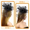 Bandanas maille coiffure thé fête chapeau cheveux fascinateurs femmes bandeau femmes accessoires chapellerie de mariée