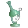 7 Polegada Mini Dab Rig Colorido Vidro Grosso Bongs Hookahs Tubulações de Água 14mm Joint Oil Rigs Pequeno Bong Com Quartz Banger