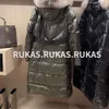 Damskie Down Parkas designer płaszcz długi z kapturem zagęszczony zimowy stylowy duży zamek błyskawiczny 8BMz