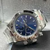 Rolaxs Montre Homme Automatique Mécanique Verre Saphir 40mm Acier Inoxydable Cadran Bleu Ciel Fermoir Solide Montre De Ugdk frj