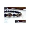 Perlen Sn0591 Neues Design Pyrit Hamsa Armband Fatima Hand für Männer Onyx und Schmuck Drop Lieferung Armbänder Dhgarden Dhc7B