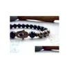 Beaded Sn0591 New Design Pyrite Hamsa Bracelet Fatima Hand For Men Onyx And Jewelry Drop Delivery Bracelets Dhgarden Dhc7B