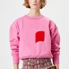 Isabel Marants Designer bluzy bawełny pullover kobiet bluza bluza alphabet flocking swobodna luźna bluza z kapturem