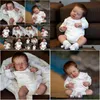 Puppen 50 cm 3D-Farbe mit sichtbaren Adern Soft Sile Reborn Baby Doll Spielzeug wie echte 20 Zoll Slee Alive Kids Boneca Art Bebe Drop Lieferung Dhxq4