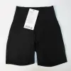 Lululemens Shorts esportivos femininos para ioga, fitness, cintura alta, slim, secagem rápida, respirável, alta elasticidade, material de nylon, 2023top lulus-lu I976 #