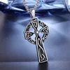 Pendentif Colliers Vintage Nordic Celtic Cross Collier pour hommes Creative Fashion Punk Party Tendance Cool Personnalisé Bijoux Accessoires