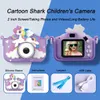 Zabawne kamery Dzieci Zabawki aparatu cyfrowe dla dzieci mini edukacyjna kreskówka 1080p ekran HD wideo świąteczne prezenty urodzinowe 231008