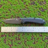 Coltello tascabile pieghevole tattico Flipper Lama D2 Manico in acciaio Cuscinetto a sfere KVT Coltelli da sopravvivenza per campo esterno Strumento EDC