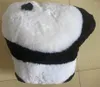 Cuscino Cartoon Panda Pelle di pecora Pelliccia carina Seggiolino auto Soggiorno Camera da letto Decorazione interna creativa in pelle di agnello