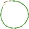 Strand S925 Silver Chrysoprase Bracelet Girls Light Luxury Small Crowd Exquisite Design Friend Advanced Agate Antique Hand