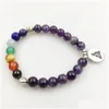 Perlé Sn1181 Designer Femmes 7 Chakra Bracelet Pierre Naturelle Yogi Bracelets Méditation Bouddha En Gros Drop Livraison Jewelr Dhgarden Dhey6