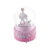 Dekorativa föremål figurer Swan Ballet Girl Snowball Globe Music Box Barn Birthday Present Home Decor Bedroom Living Room Ornaments Barn Day Gift 230911