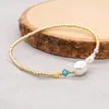 Strand YASTYT Modeschmuck Miyuki-Armband Goldene Rocaillesperlenkette Mehrfarbige Kristall-Imitatperlen-Charm-Armbänder Für Frauenschmuck