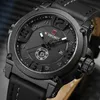 Top Brand Luxury NAVIFORCE Men Sports Watches Men's Army Military Leather Quartz Watch Male Waterproof Clock Relogio Masculin266A