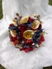 Wedding Flowers 2023 Real Po Navy/Burgundy Peony Flower Bouquet De Mariage Chic Fleur Bleu Golden Calla Lily Ramos Para Novias