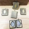 Pendentif Colliers 23 19 mm 5pcs attrayant livre innovant mis pos boîte de collier plaqué argent pour hommes femmes