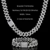 Super September Sterling Silver 925 White Gold Men Hip Hop Jewelry Bling Baguette Moissanite Ice Out Diamond Miami Cuban Link Chain Necklace