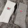 Weiß Grau auf Lager Socken Damen Herren Unisex Baumwolle Basketballsocken2466